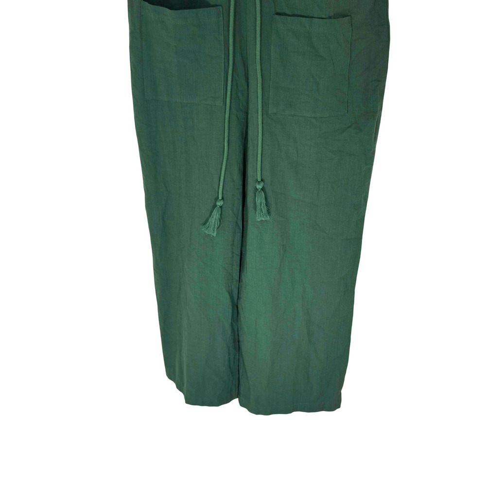 Baltic Borm Hemming Jumpsuit Greem Short Sleeve Button Up Lightweight Medium - Picture 7 of 16